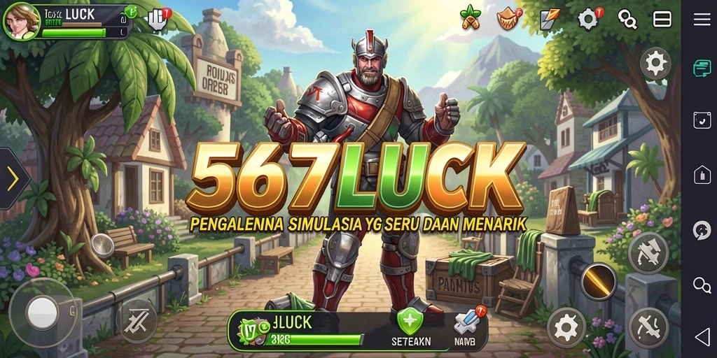 Screenshot utama 567LUCK menampilkan gameplay simulasi yang menarik dan interaktif.
