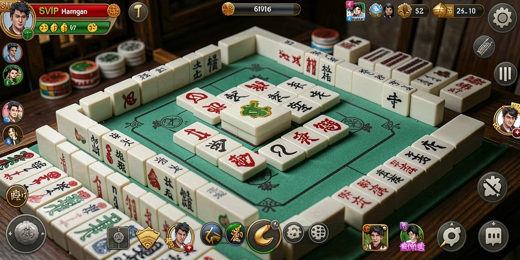 Screenshot gameplay menarik dari 6SVIP dengan papan Mahjong yang menantang.