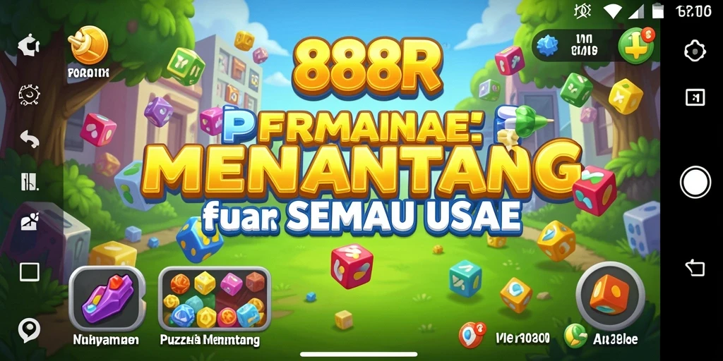 Tangkapan layar dari gameplay menarik dalam 888R Puzzle.