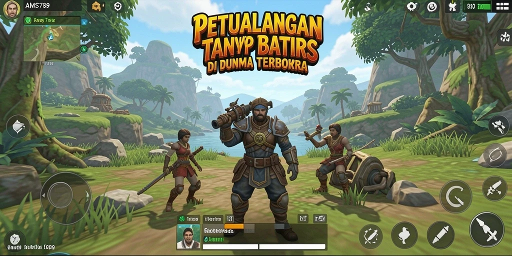 Tampilan menakjubkan dari gameplay dunia terbuka AMS789.