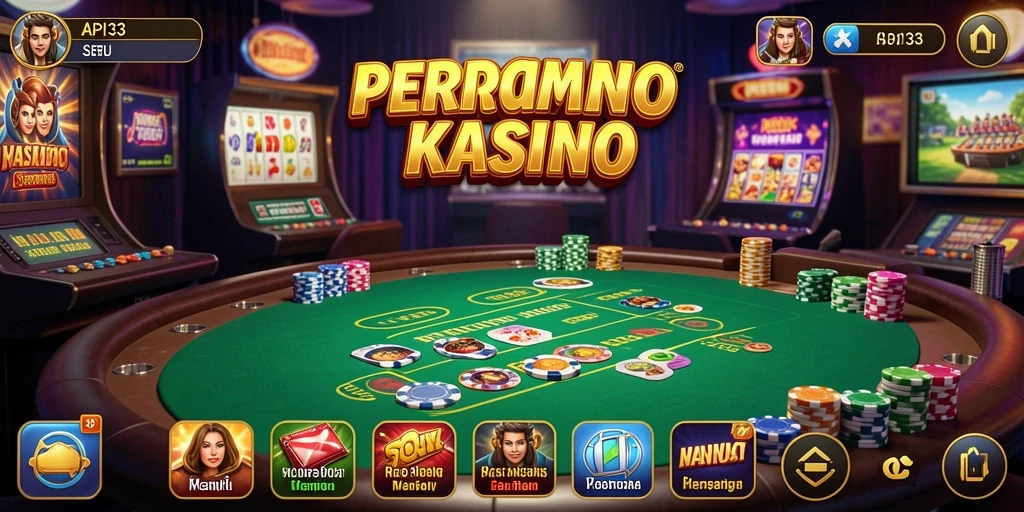 Tangkapan layar API33 menampilkan gameplay Kasino yang dinamis dan menarik.