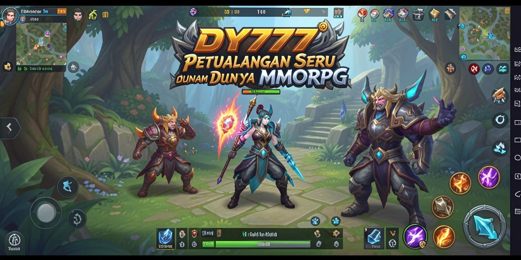 Tampilan menarik dari gameplay DY777 yang penuh petualangan MMORPG.