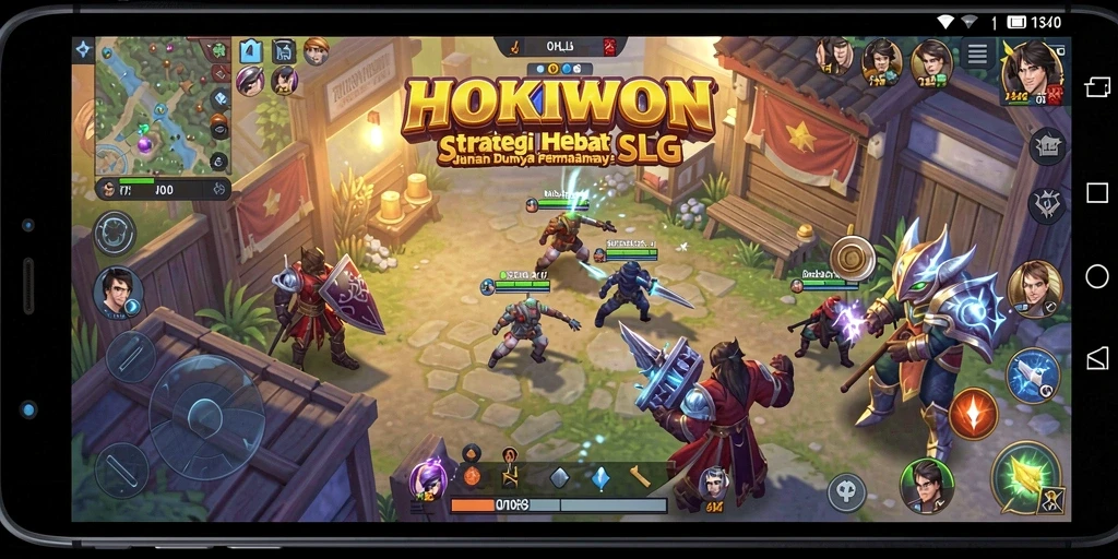 Tampilan gameplay menakjubkan HOKIWON dengan strategi seru.