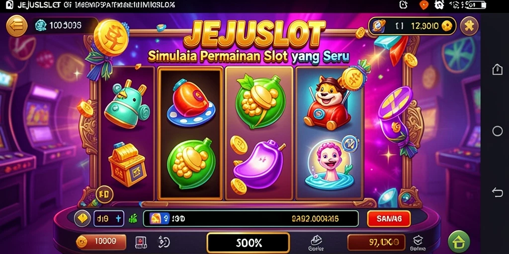 Tampilan gameplay menarik dari JEJUSLOT dengan berbagai tema.