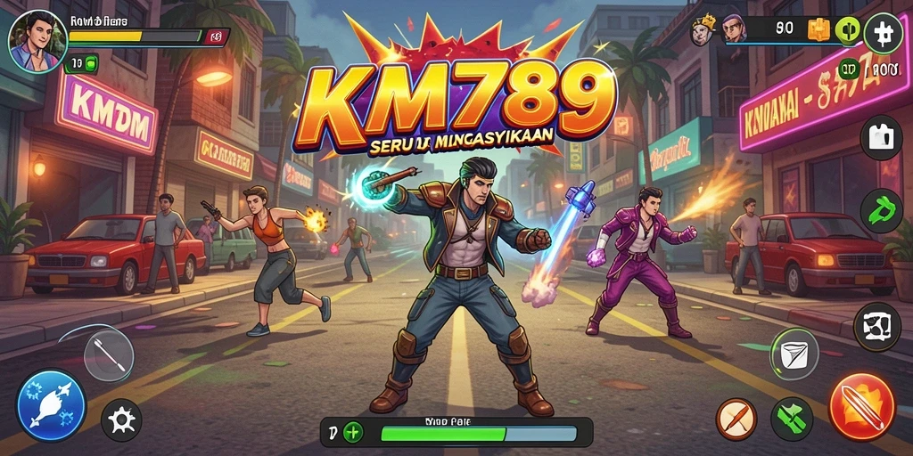 Screenshot KM789 menampilkan aksi seru dalam permainan Arcade yang mengasyikkan.
