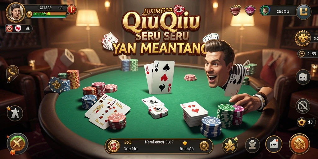 Screenshot utama LUXURY333 menampilkan gameplay QiuQiu yang mendebarkan.