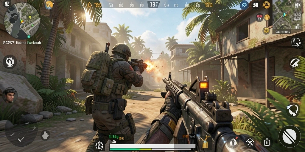 Tampilan gameplay PCPC7 yang menegangkan dan penuh aksi.