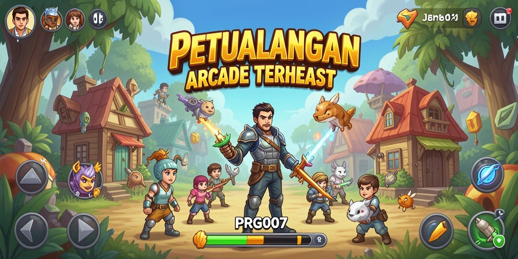 Screenshot gameplay PRG007 menampilkan aksi seru dan karakter yang dinamis.
