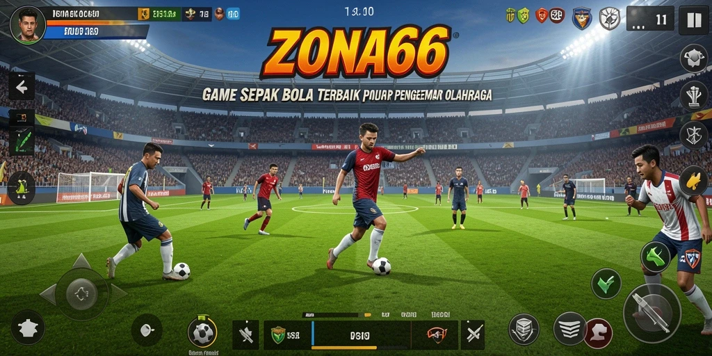 Gameplay ZONA66 yang mendebarkan di lapangan hijau.